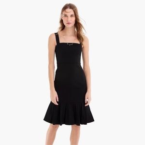 J CREW LBD. Square neckline black Cocktail Dress